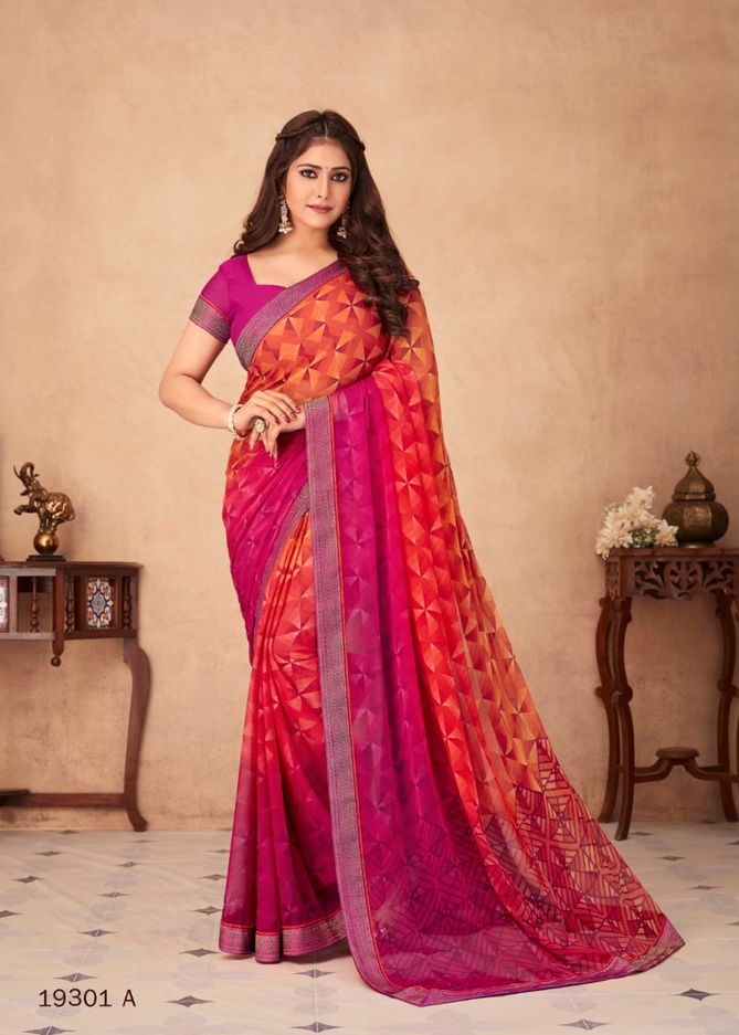 Ruchi Savera Hits Regular Wear Wholesale Printed Chiffon Saree Catalog